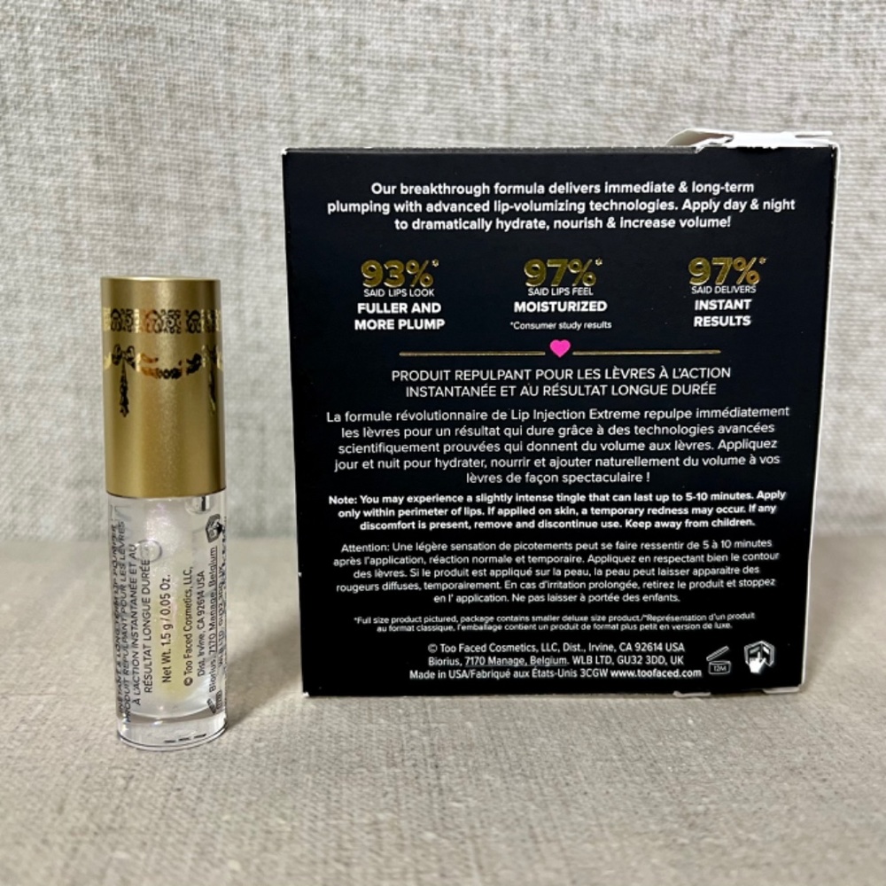 ❤️3 for $25❤️ Last one‼️ Too Faced Lip Injection Extreme Lip Plumper mini - Picture 2 of 4